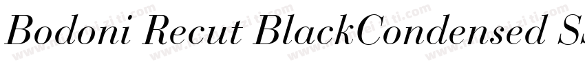 Bodoni Recut BlackCondensed SSi Normal字体转换